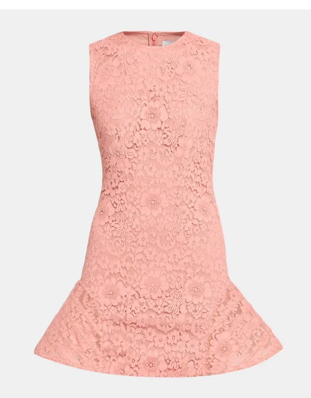 Sculpted Lace Mini Dress