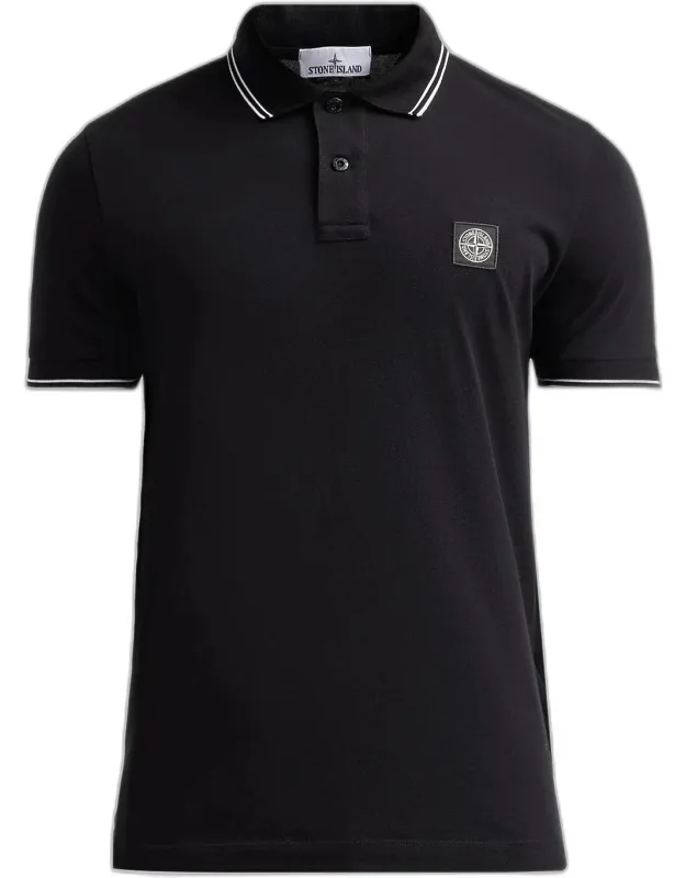 Stretch Cotton Pique Polo Shirt