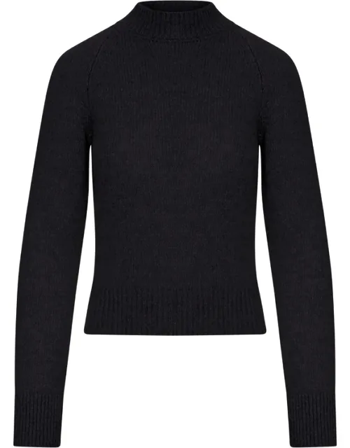 Raglan-sleeve Mock-neck Sweater