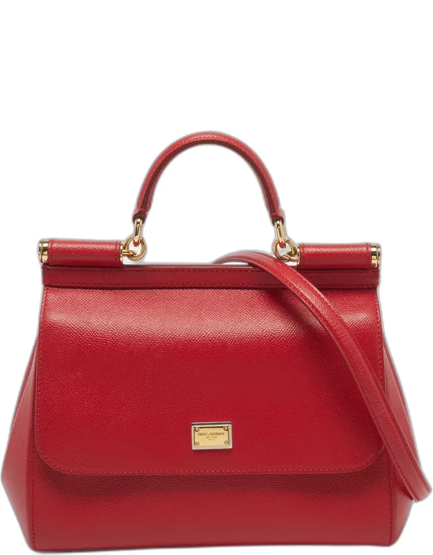 Medium Leather Top Handle Bag