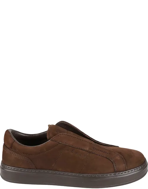 Smooth Calf Leather Slip-on Sneakers