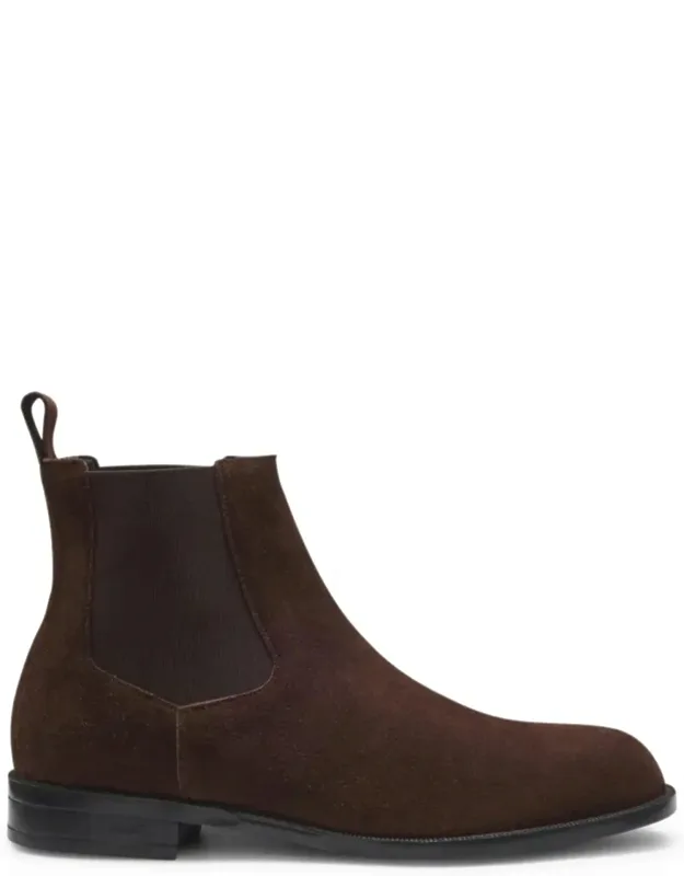 Suede Leather Chelsea Boots