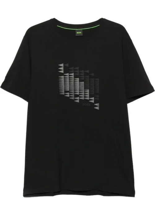 Geometric-print T-shirt