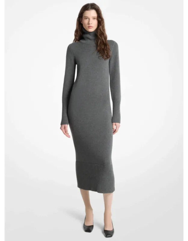 Wool Turtleneck Dress