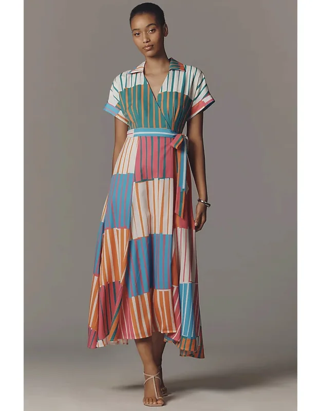 Johnnie Midi Dress - Tie Styling, 100% Polyester