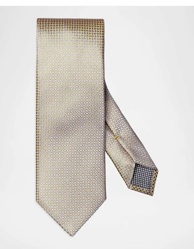 Micro Geometric Silk Tie