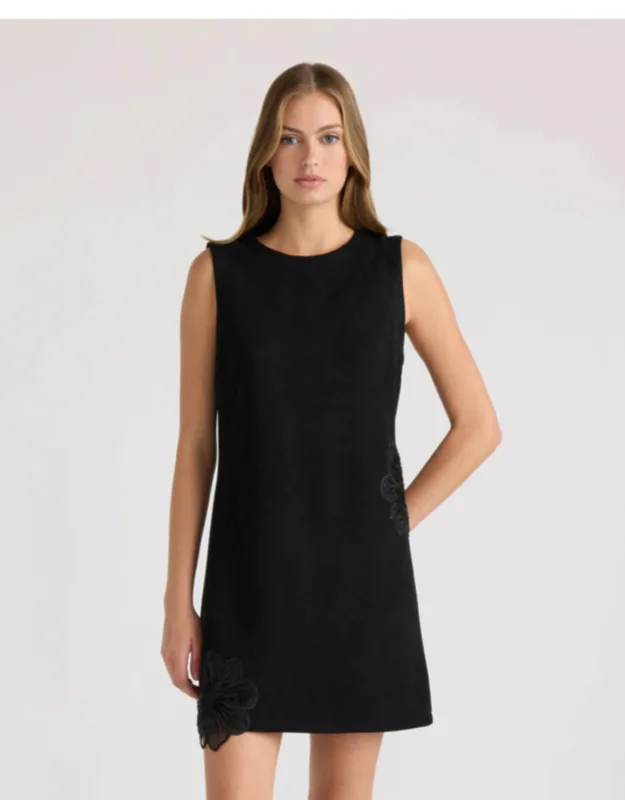 Suede Sequined Dress