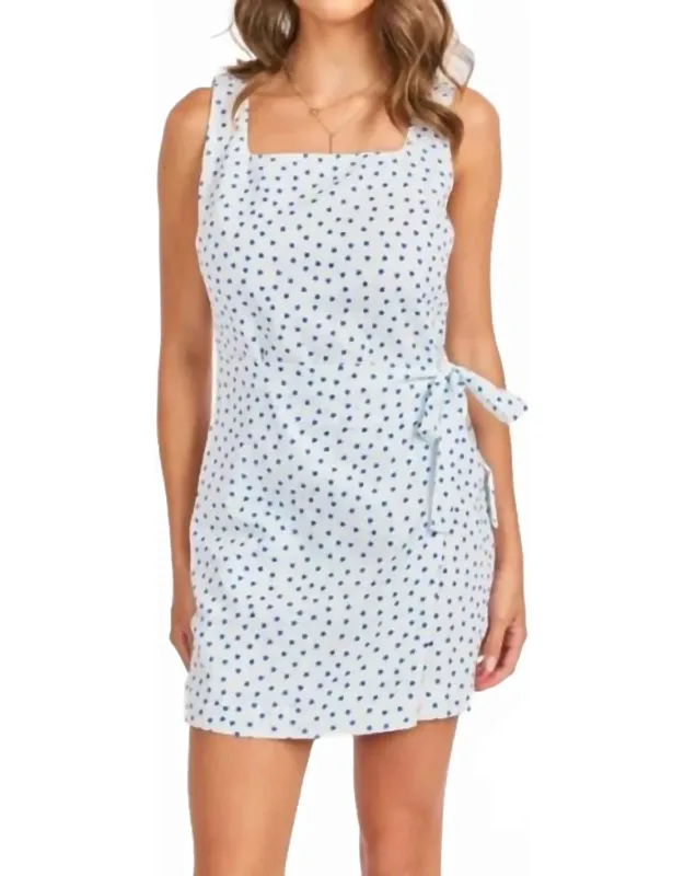 Tidepool Wrap Over Mini Dress