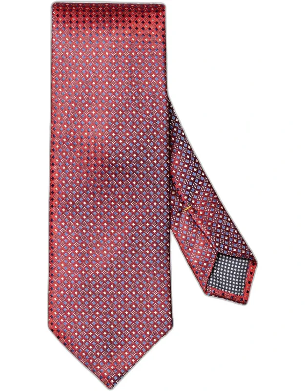 Micro-geometric Silk Tie