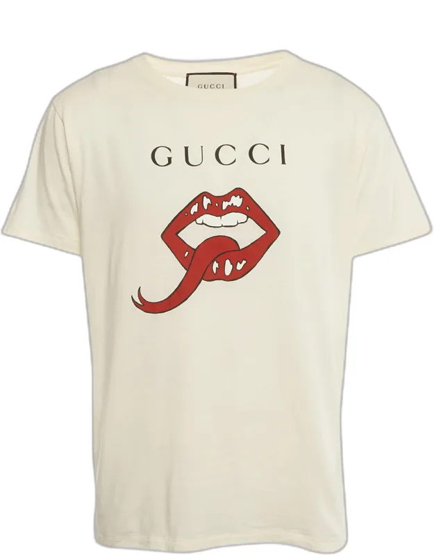 Mouth Print Jersey Short Sleeve T-shirt