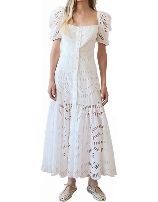 Eyelet Maxi Dress