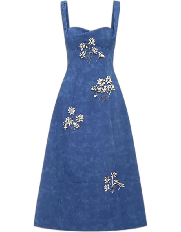 Beatrice Crystal-embellished Midi Dress