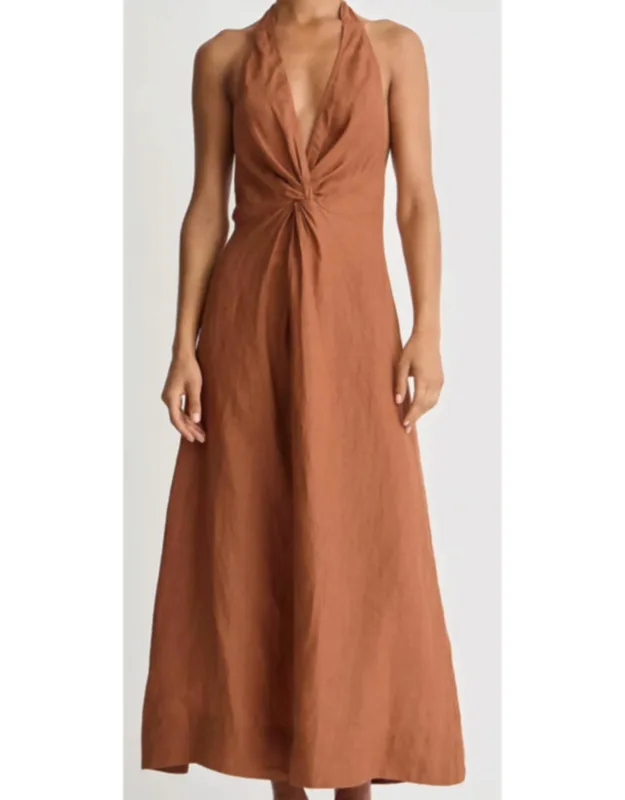 Salome Halter Maxi Dress