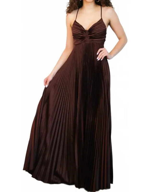 Pleated Maxi Dress