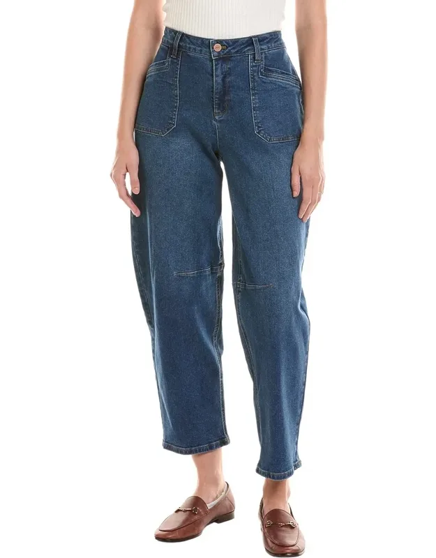High-rise Barrel Jeans