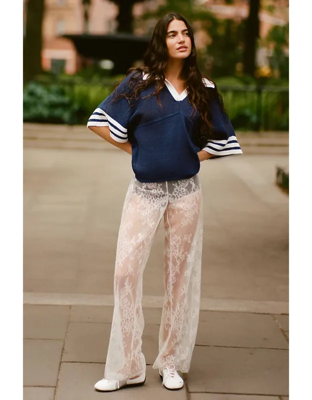 Lace Wide Leg Pants
