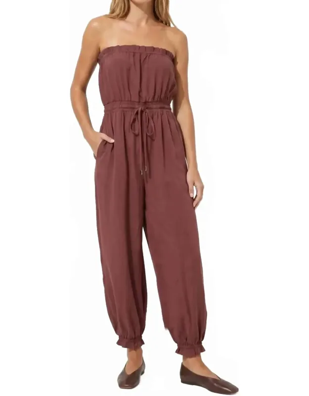 Strapless Balloon Leg Jumpsuit