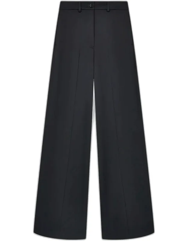 Wide-leg Satin Pants