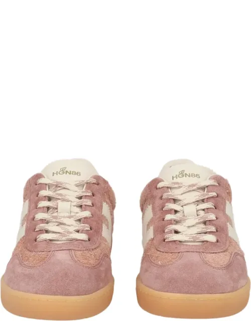 Cool Suede Textured Leather Sneakers