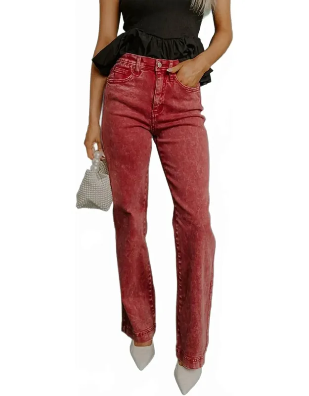 Tummy Control Straight Leg Jeans