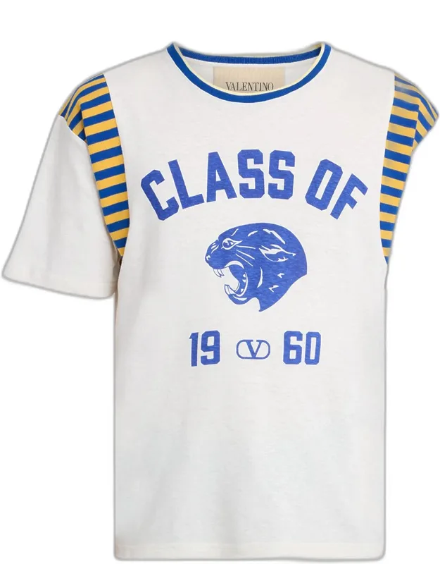 Panther Collegiate-logo Crewneck T-shirt