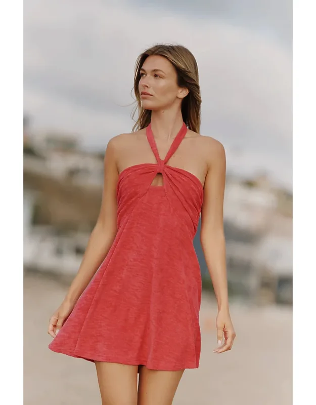 Terry Halter Mini Dress