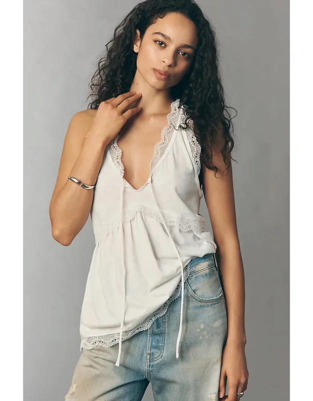 Lace-trim Tunic