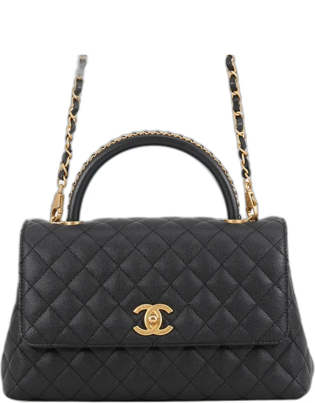Coco Handle 29 Caviar Leather Top Handle Bag