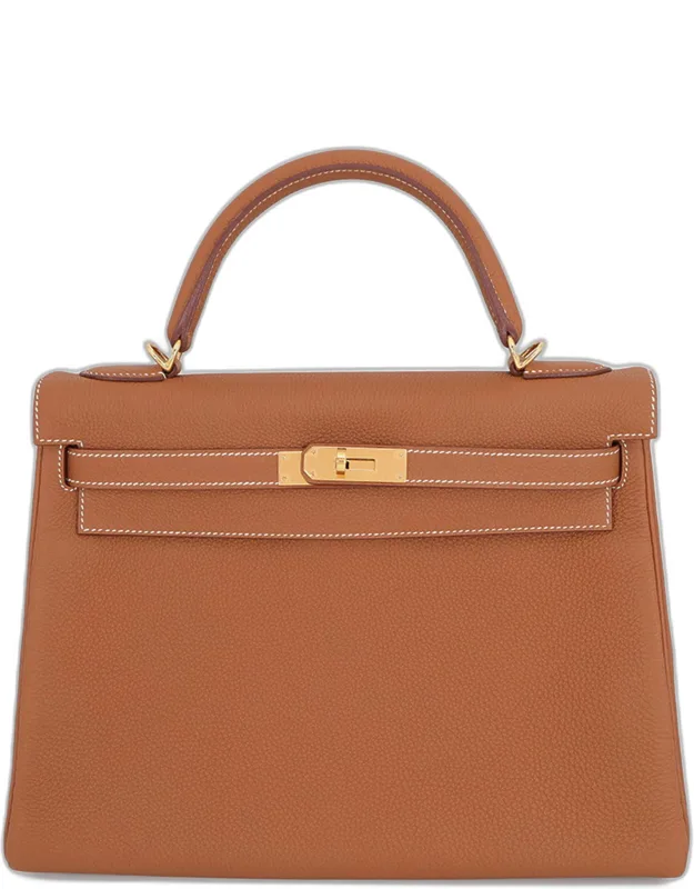Kelly Retourne 32 Togo Calfskin Leather Top Handle Bag