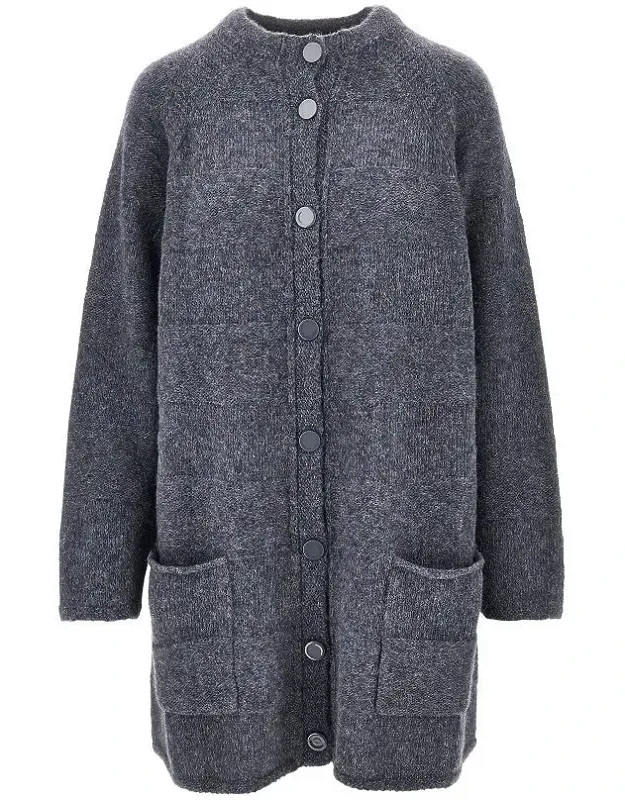Alpaca-blend Long Cardigan