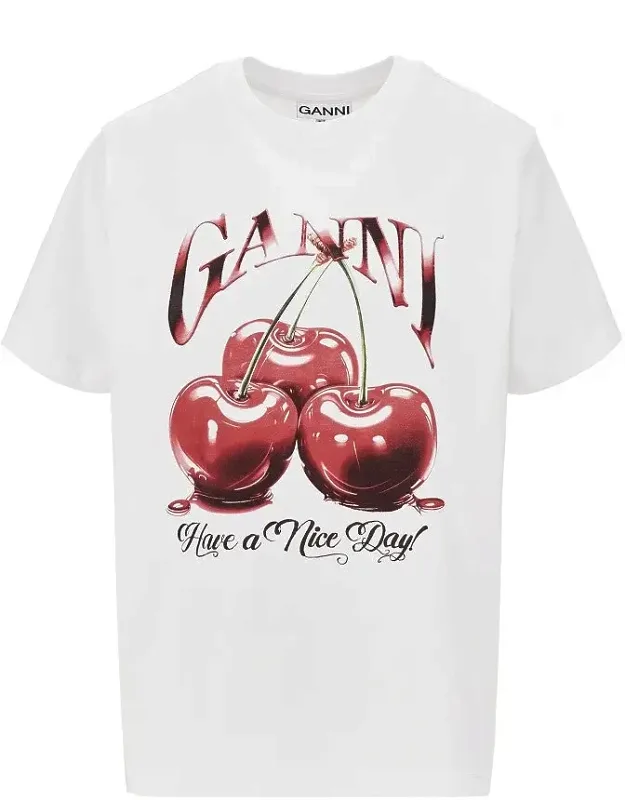 Cherry Print Relaxed Fit T-shirt