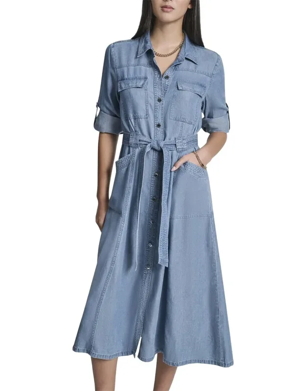 Roll Tab Cargo Dress