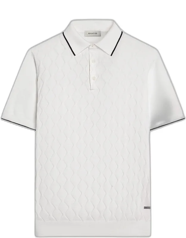 Zigzag Cotton-blend Polo Shirt