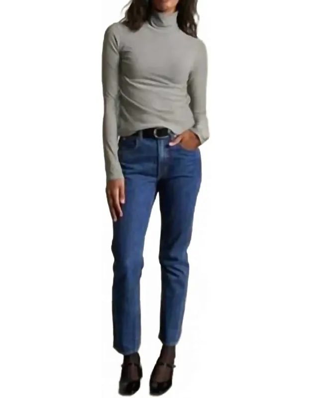 Cindy Jersey Turtleneck Sweater