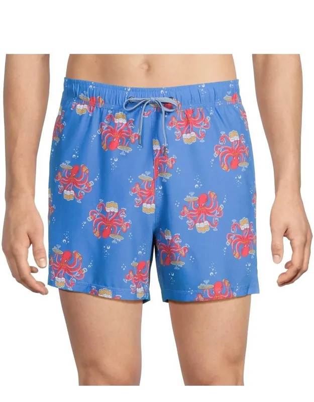 Oh Buoy Octopus Bartender Swim Shorts