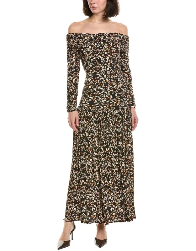 Maxi Dress In Tiny Flowers