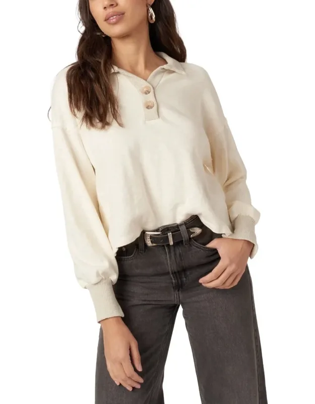 Summit Textured Henley Sweatshirt