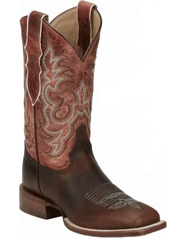 Dusty Cowhide Western Boots