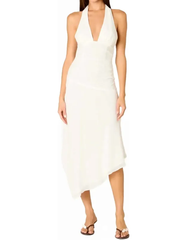 Asymmetrical Midi Dress