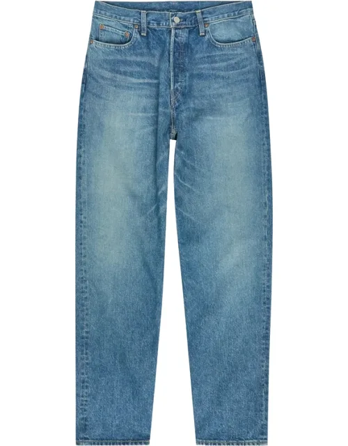 Faded Straight-leg Jeans