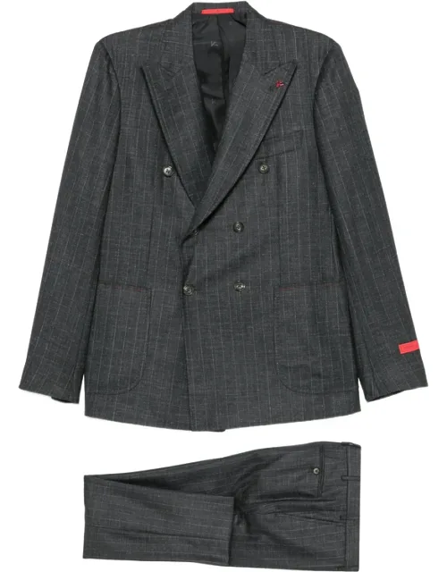 Pinstriped Double-breasted Suit