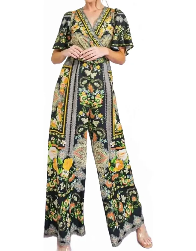 Printed Woven Jumpsuit