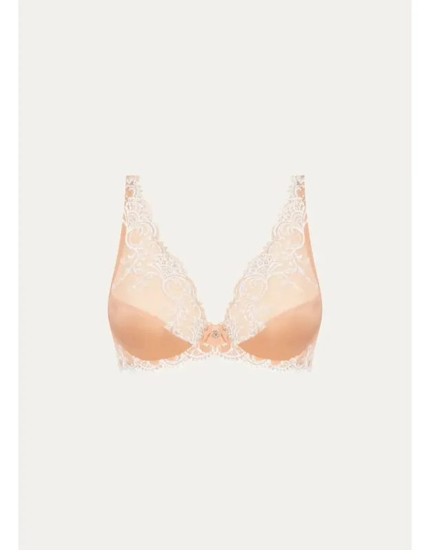 Embroidered Triangle Bra