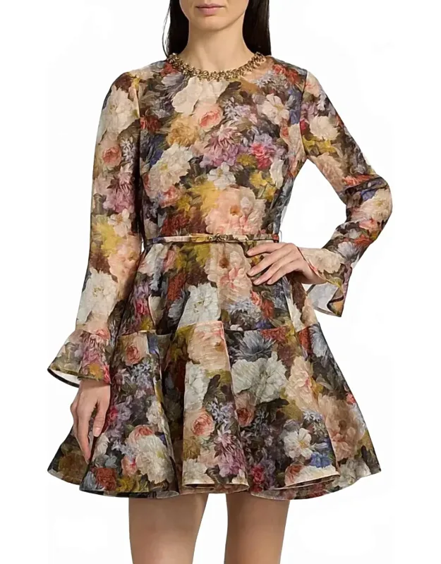 Alchemy Peplum Mini Dress