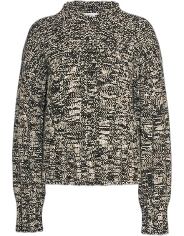 Marled Wool-silk Sweater