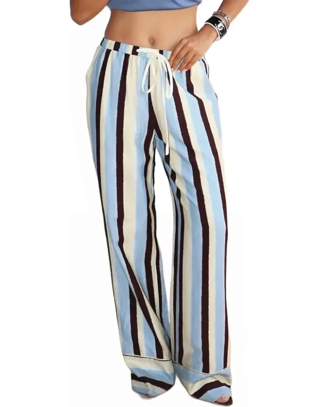 Diagonal Stripe Pants