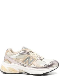 Panelled Lace-up Sneakers