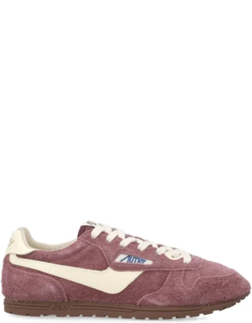Textured-suede Low-profile Sneakers