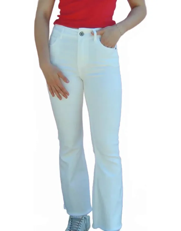 Raw Hem Straight Leg Jeans