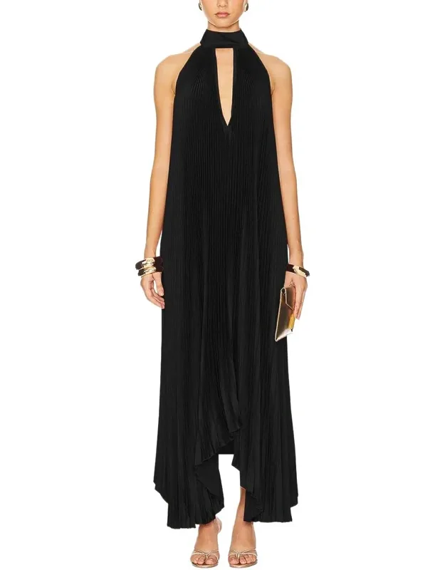 Maxi Dress - Approximately 53.1in From Shoulder To Hem, 95% Polyester, 5% Spandex